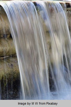 Verschwendung https://pixabay.com/photos/water-flow-fluent-waterfall-921326/